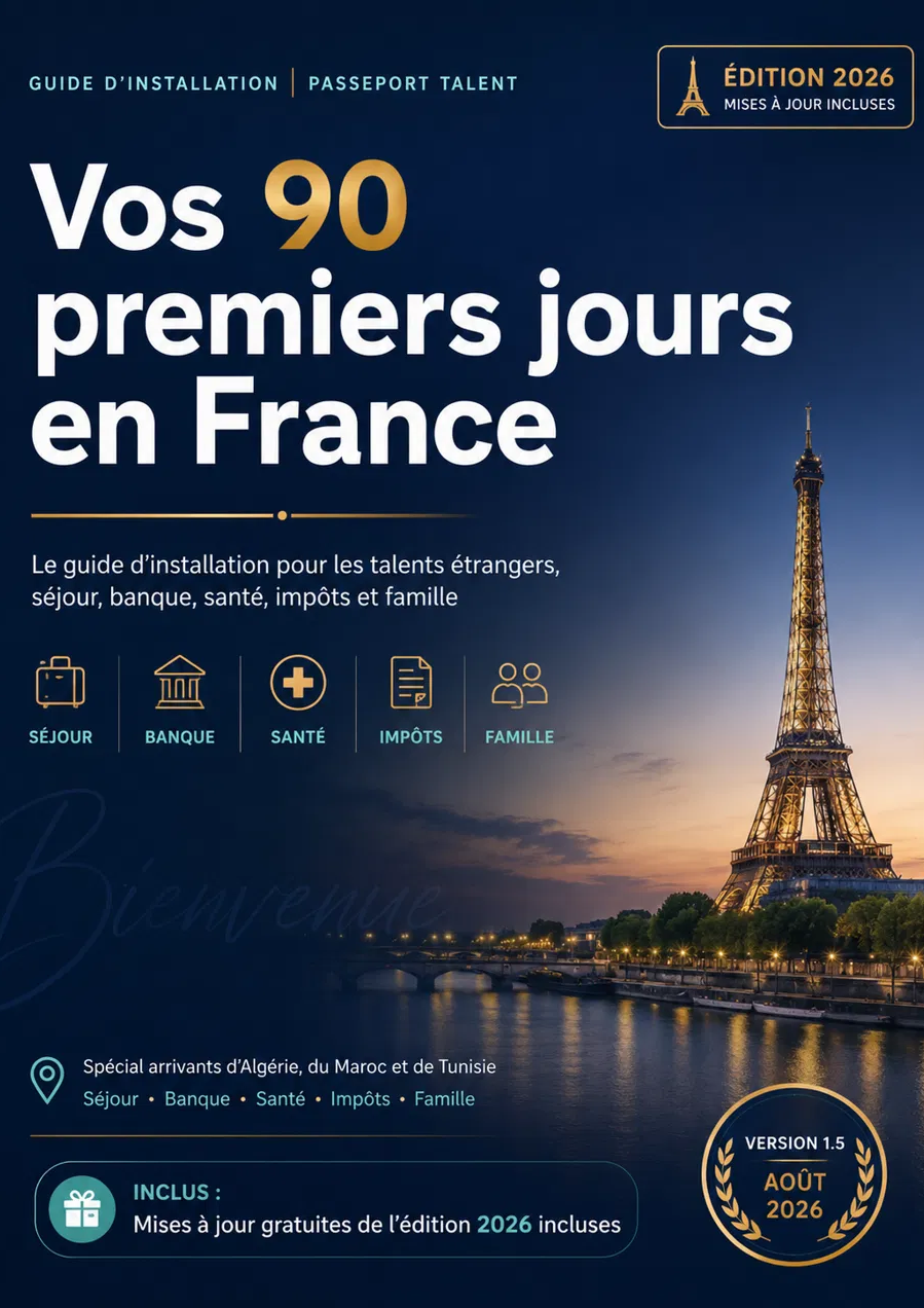 Couverture du guide Vos 90 premiers jours en France - Édition 2026